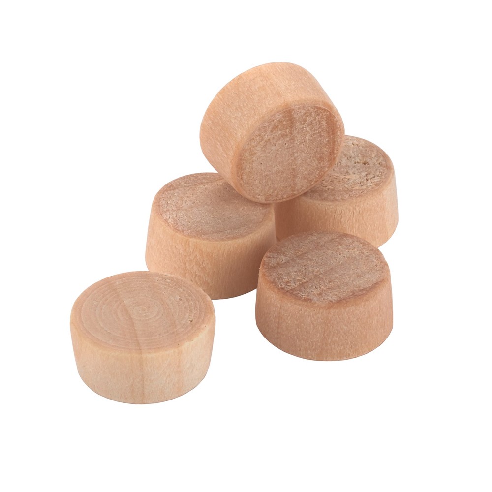 Birch Flat Head Screw Hole Plugs 1/2" - 100 pack
