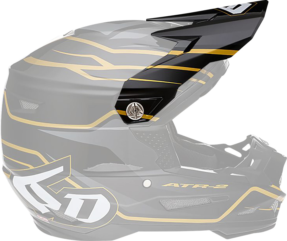 6D HELMETS ATR-2 Helmet Visor Phase Black Gold