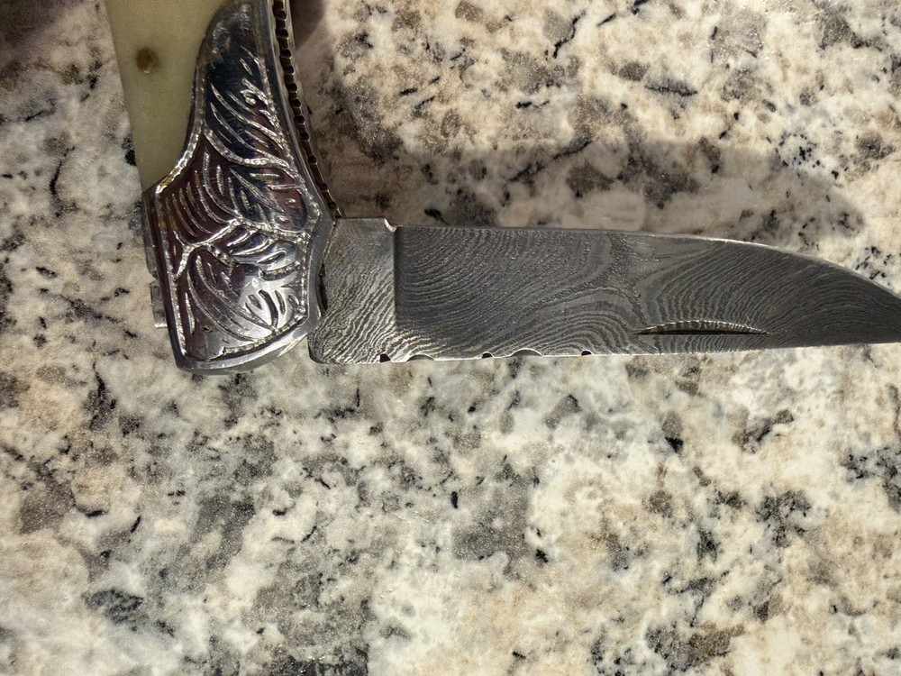 Handmade Damascus Pocket Knife