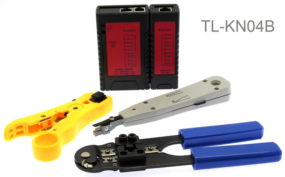4 Piece Essential Computer Network Installation Tool Kit, CablesOnline TL-KN04B