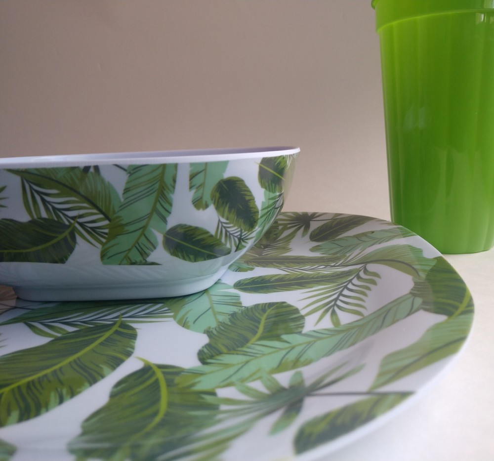Outdoor Dinnerware 12pc Set Melamine