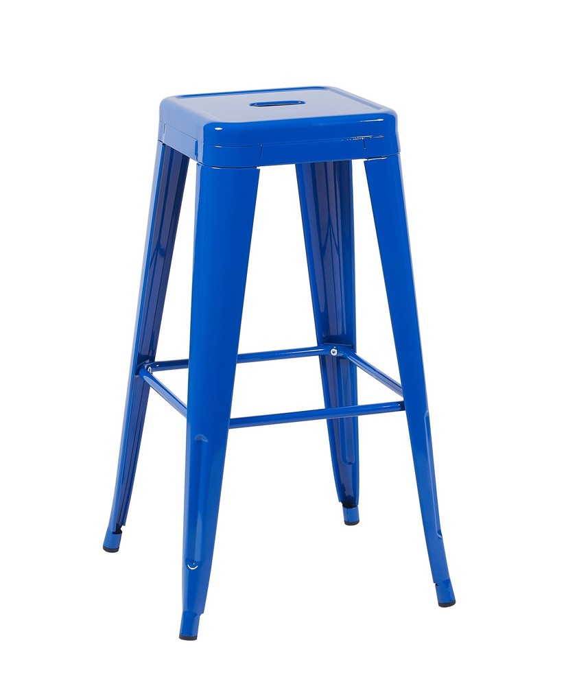 30 Inch Counter Height Stool, Backless Metal Bar Stools Set of 2, Non-Stackabl