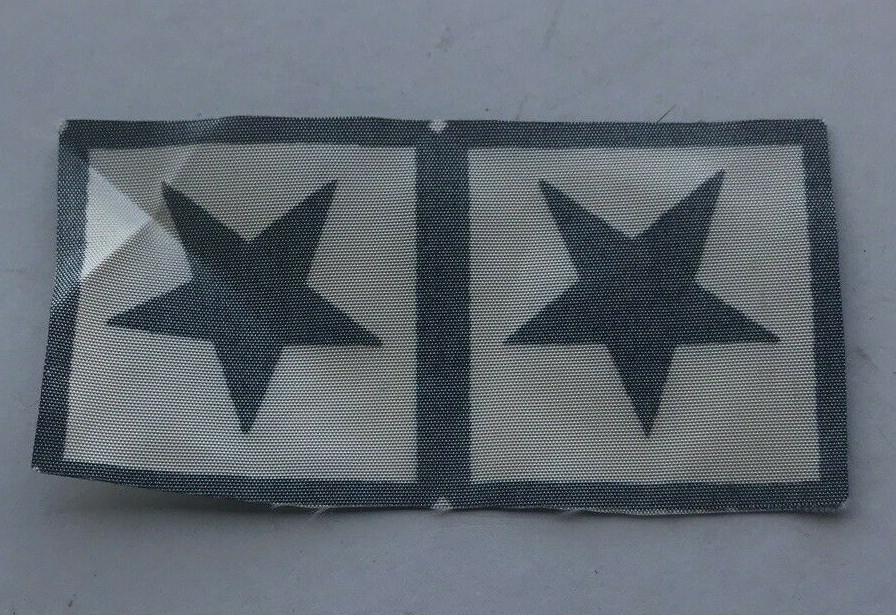 Military Two Star Blue Patch ( Thin)