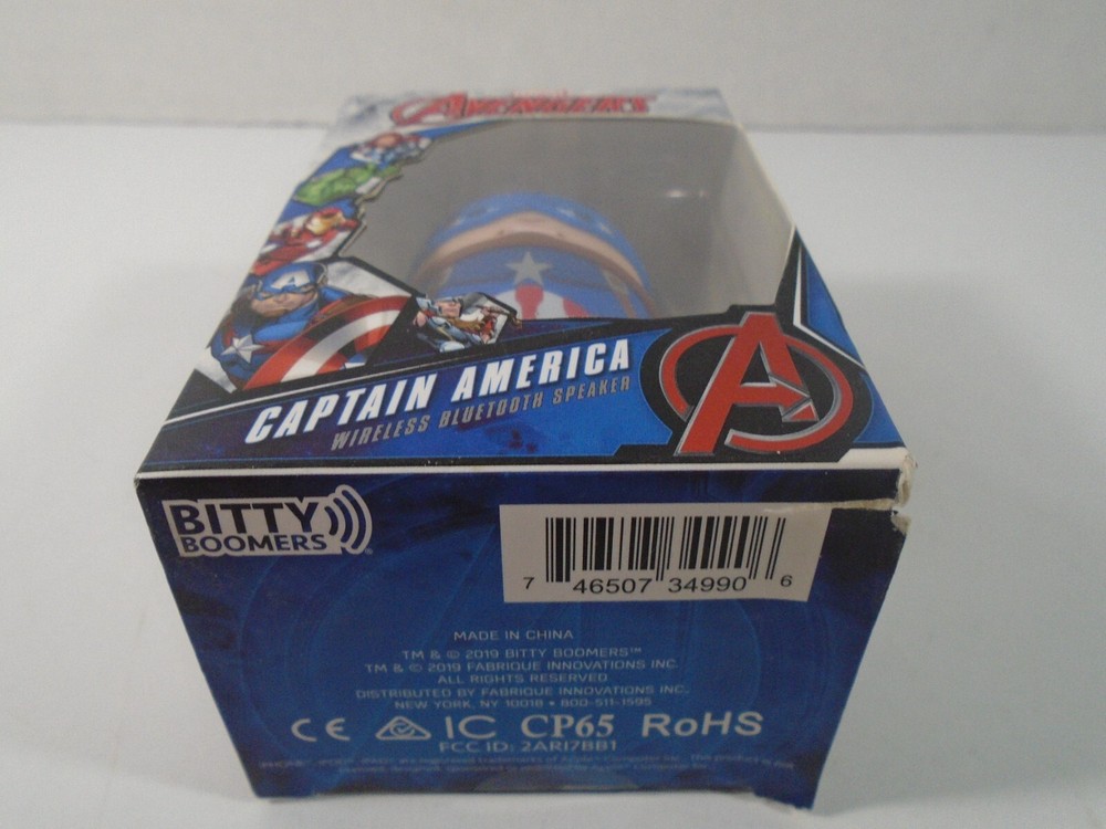 2019 BITTY BOOMERS--MARVEL AVENGERS CAPTAIN AMERICA--WIRELESS BLUETOOTH SPEAKER