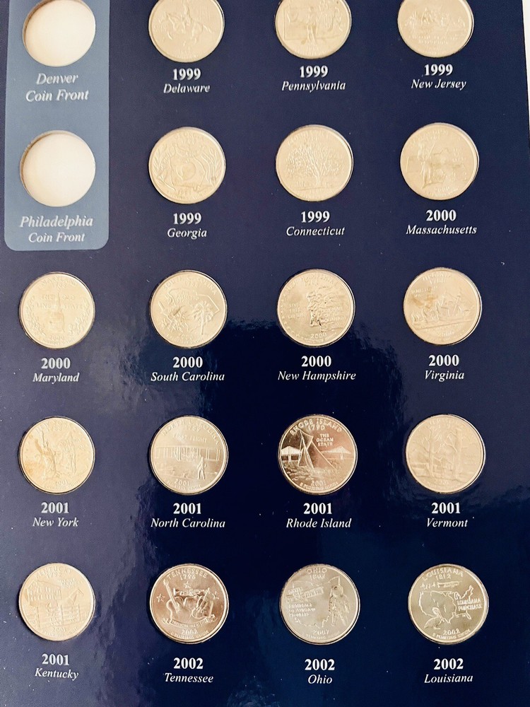 1999 - 2009 State & Territory Quarters Complete Philadelphia Mint Set “MS / BU”