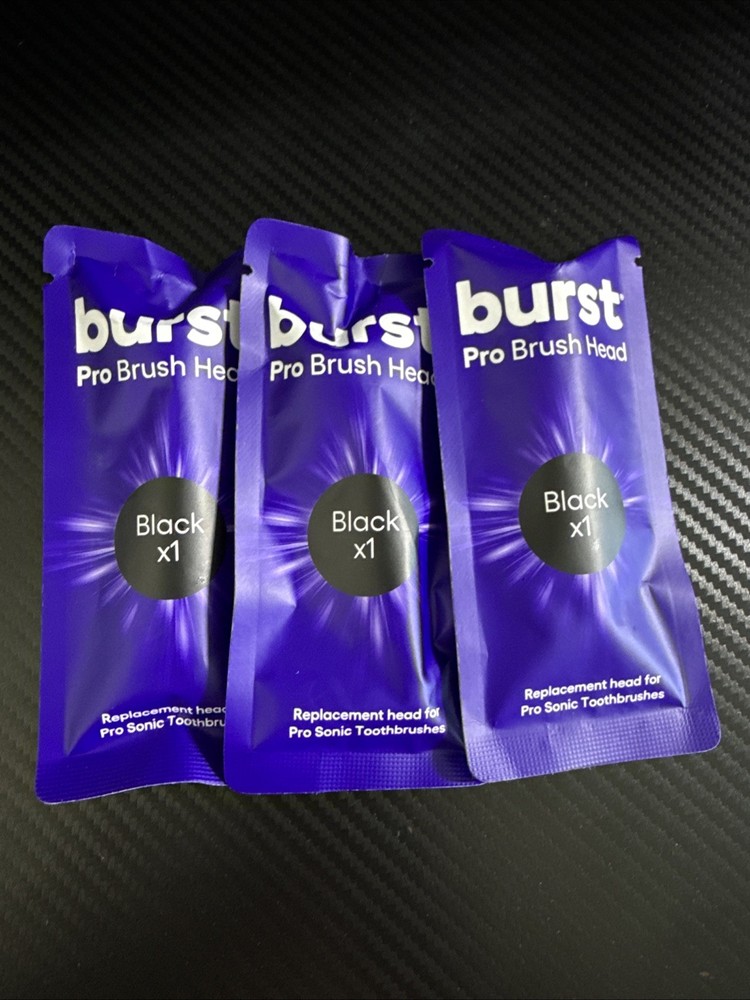 Burst Pro Replacement Brush Head (3Pack BLACK)