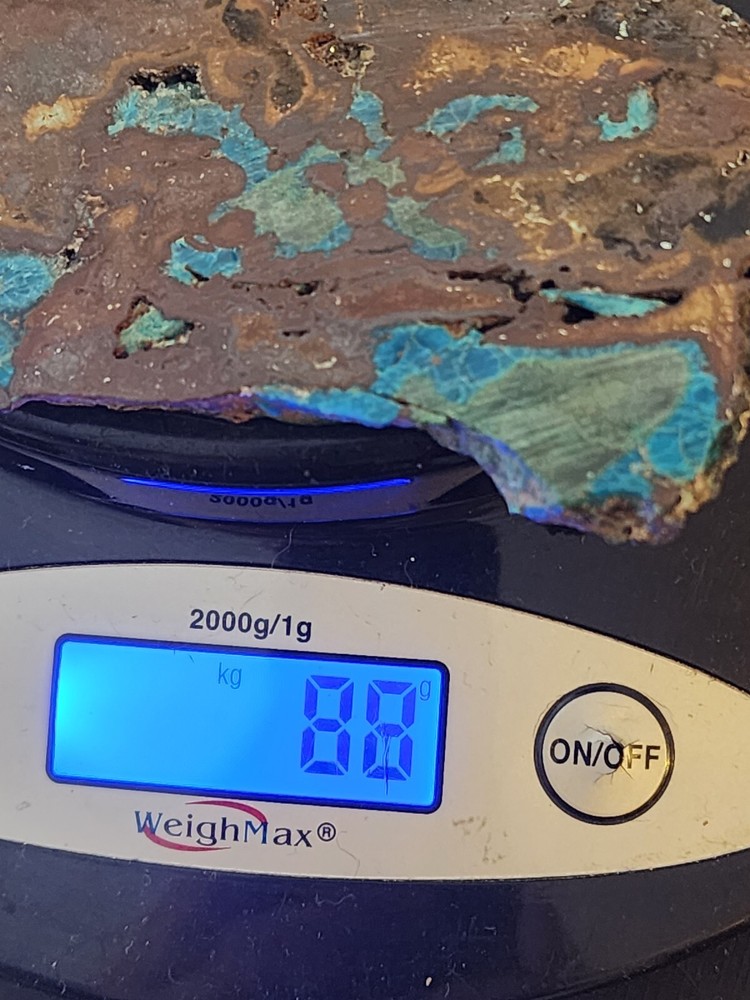 Chrysocolla Malachite Lapidary Slab Chile