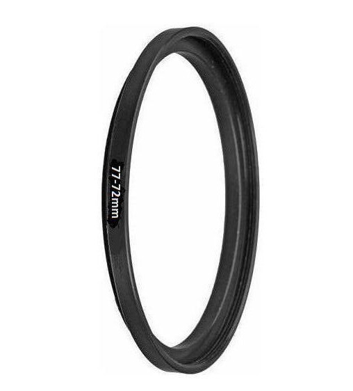 Bower 77mm-72mm Step Down Ring Metal Adapter (77-72mm black)