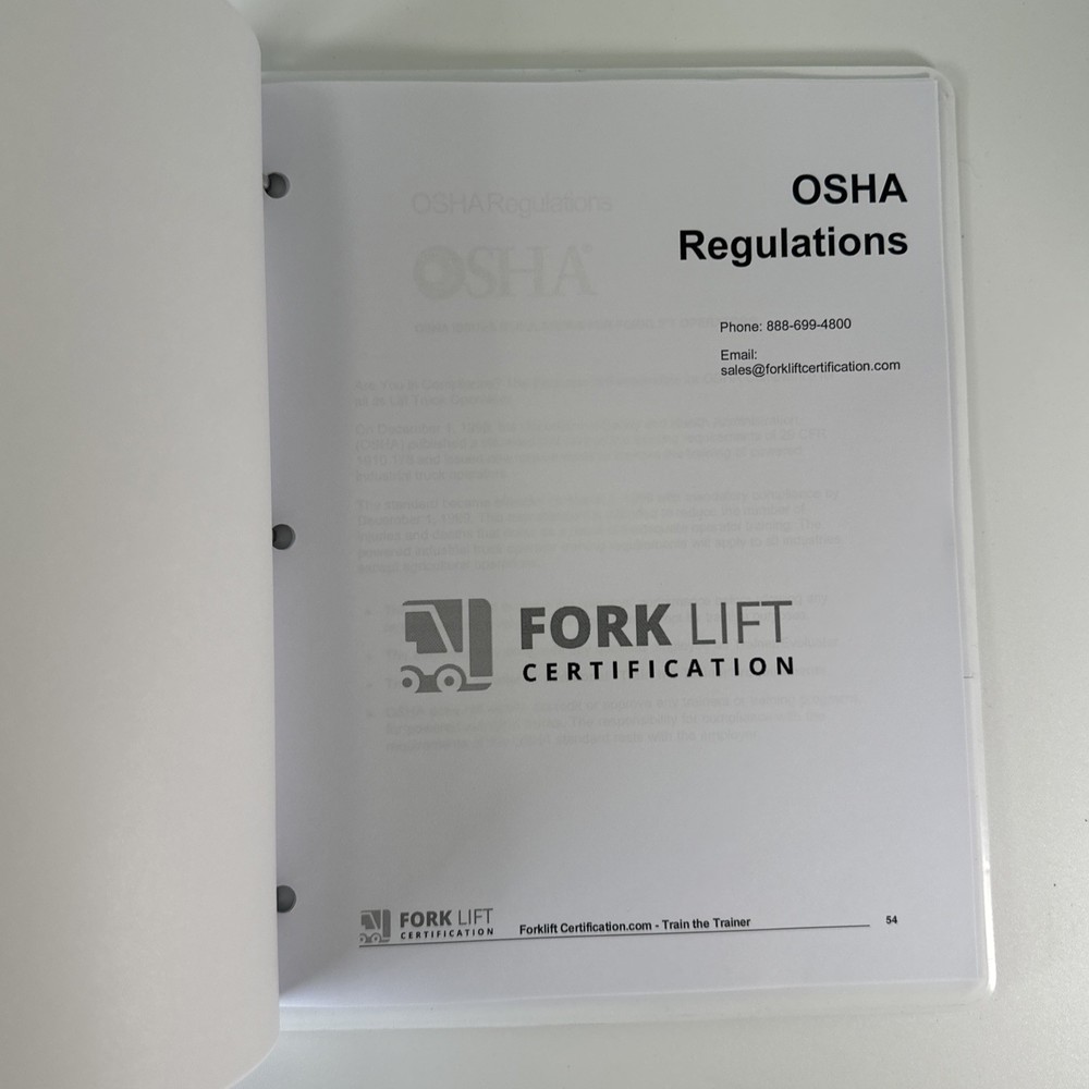 Forklift Certification Kit OSHA Compliant, Complete Train The Trainer Bundle