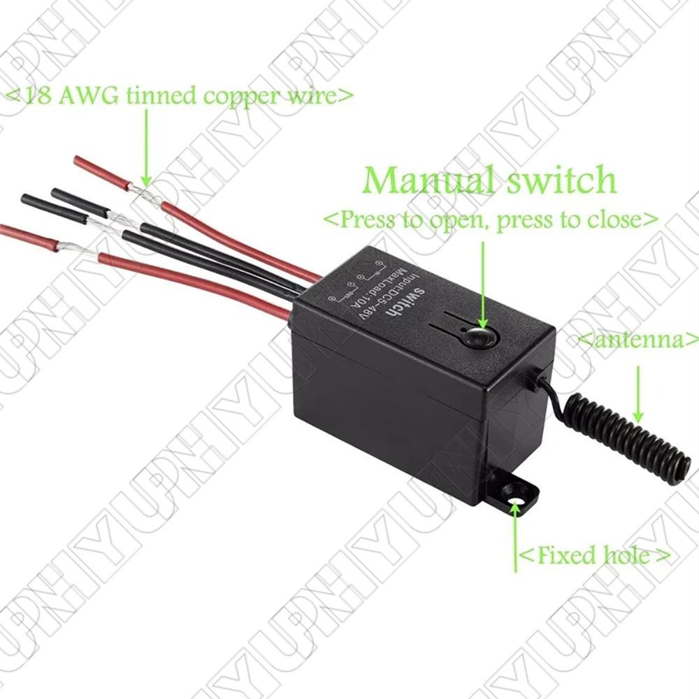Wireless Kill Switch w/ 2 Single Button Remote Control Strong Signal Long Range
