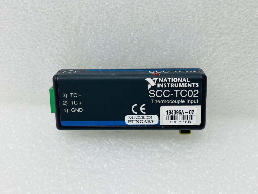 National Instruments SCC-TC02 Thermocouple Input Module, 184396A-02 / USED