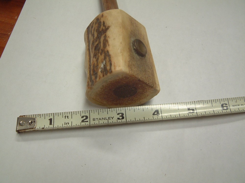 Primitive Blackpowder Ball Starter Ramrod For Muzzleloader Pistols Elk Horn