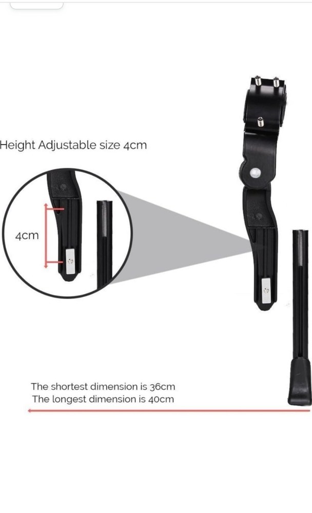 Bicycle Kickstand,Adjustable Aluminum Alloy Bicycle Side Support Bracket...