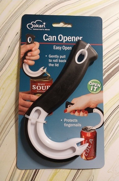 Easy Open J-Shaped Can Opener for Pull-Tab Cans