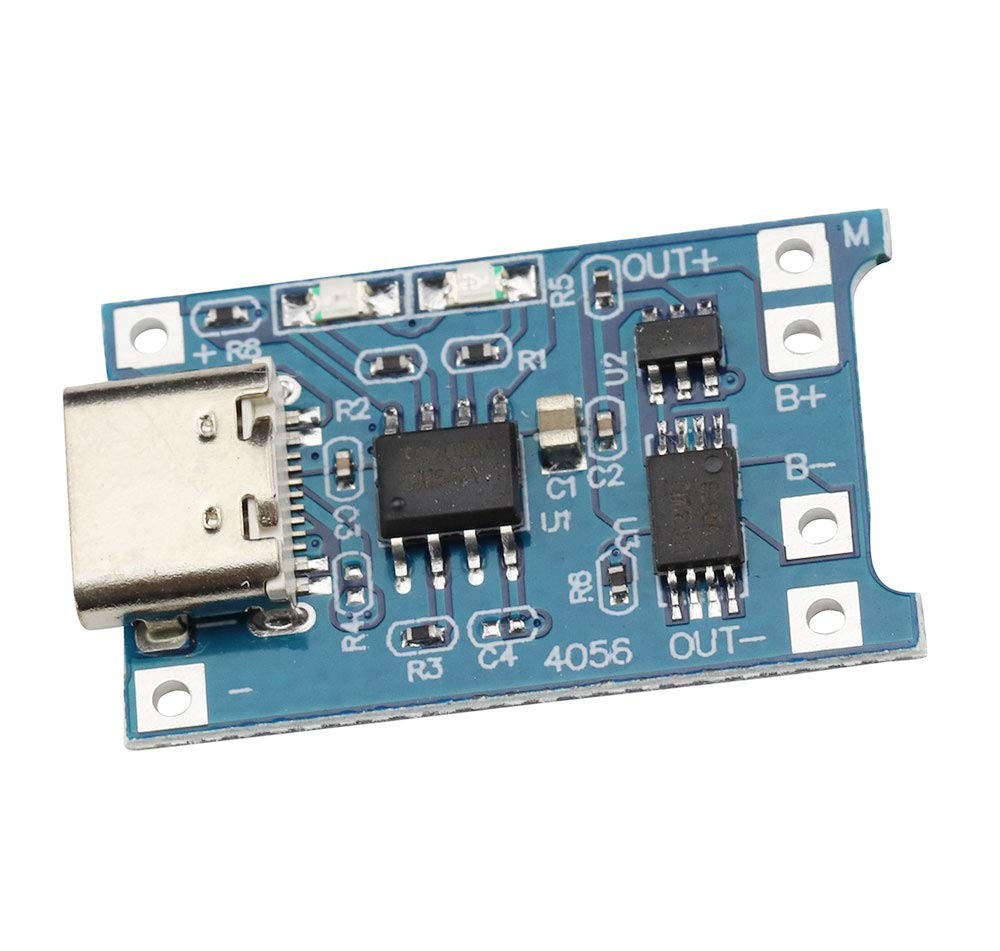 VKLSVAN 5PCS 5V 1A TP4056 Charging Module Type-C USB Interface 18650 Lithium...