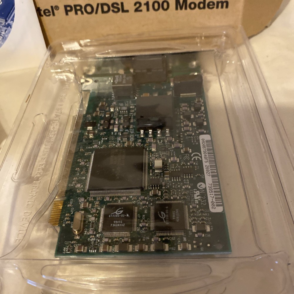 INTEL PRO/DSL 2100 Modem NEW With Switch plate And Disc