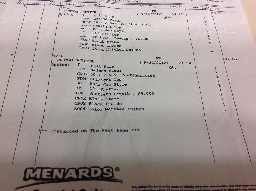 Perfect Shutters Custom Raised Panel Bias Cap Style Black Frame Black Inside