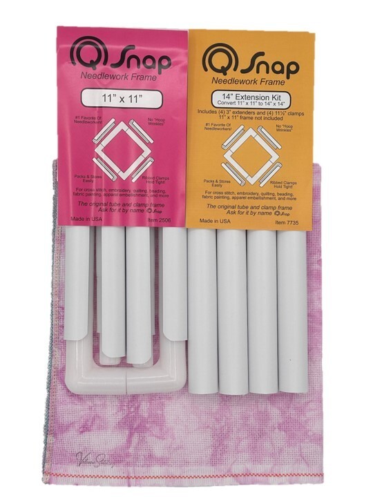 Q-Snap Needlework Frame Set with Hand-Dyed Fabric by VolcanoStitching