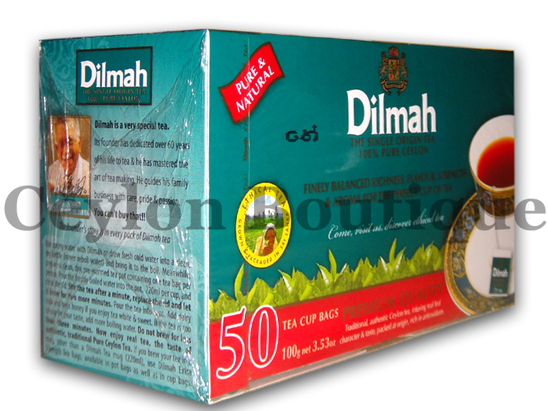 Dilmah Premium Quality Ceylon Tea 50 Bags
