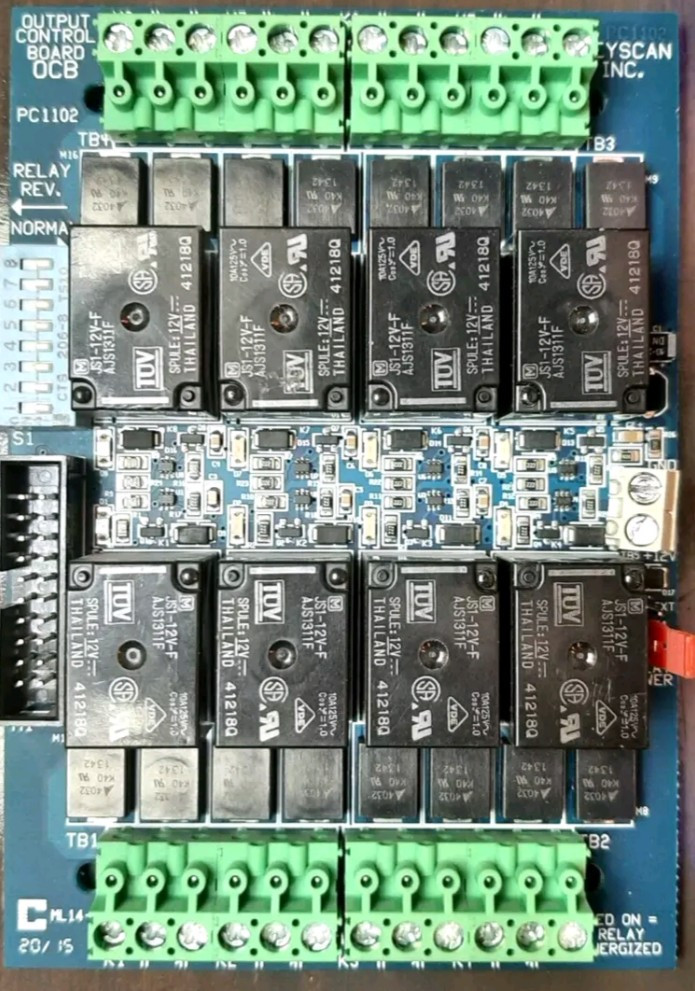 Dormakaba Keyscan Access OCB-8 Output Control Board Relay Board Tested & Working