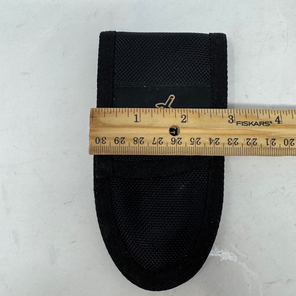 Gerber Black Nylon Folding Knife Multitool Sheath Belt Pouch Case Hook Loop