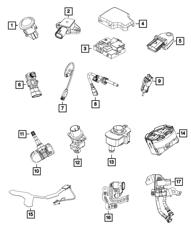 Genuine Mopar Ambient Temperature Sensor 68457701AA
