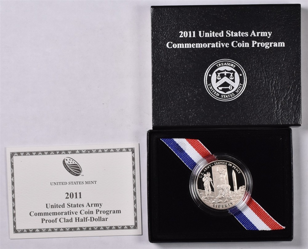 2011 U.S. Army Commemorative Half Dollar - Proof With Box & COA