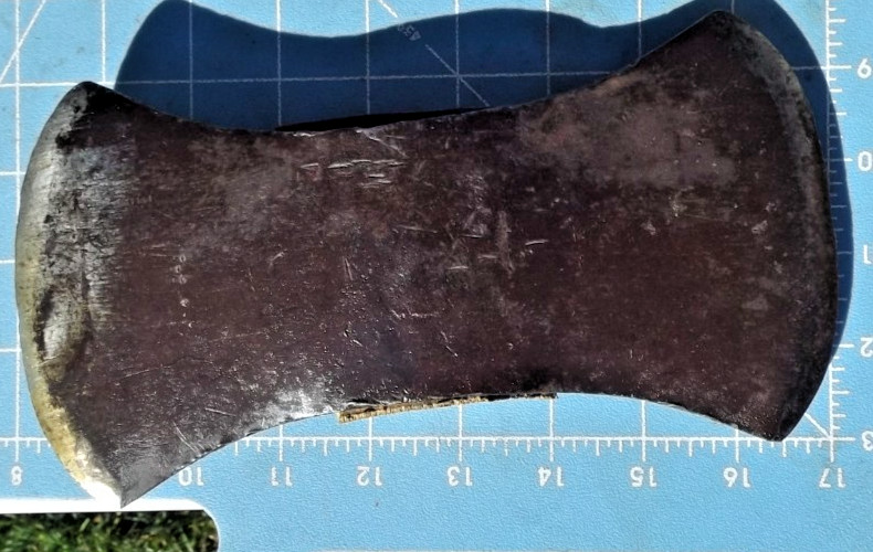 Used Vintage Double Bit Half Peeling Axe 3 Lbs. 9 oz