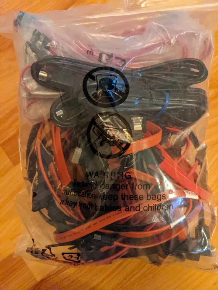 Bulk SATA and Computer Accessory Cables - Sold as Lot!