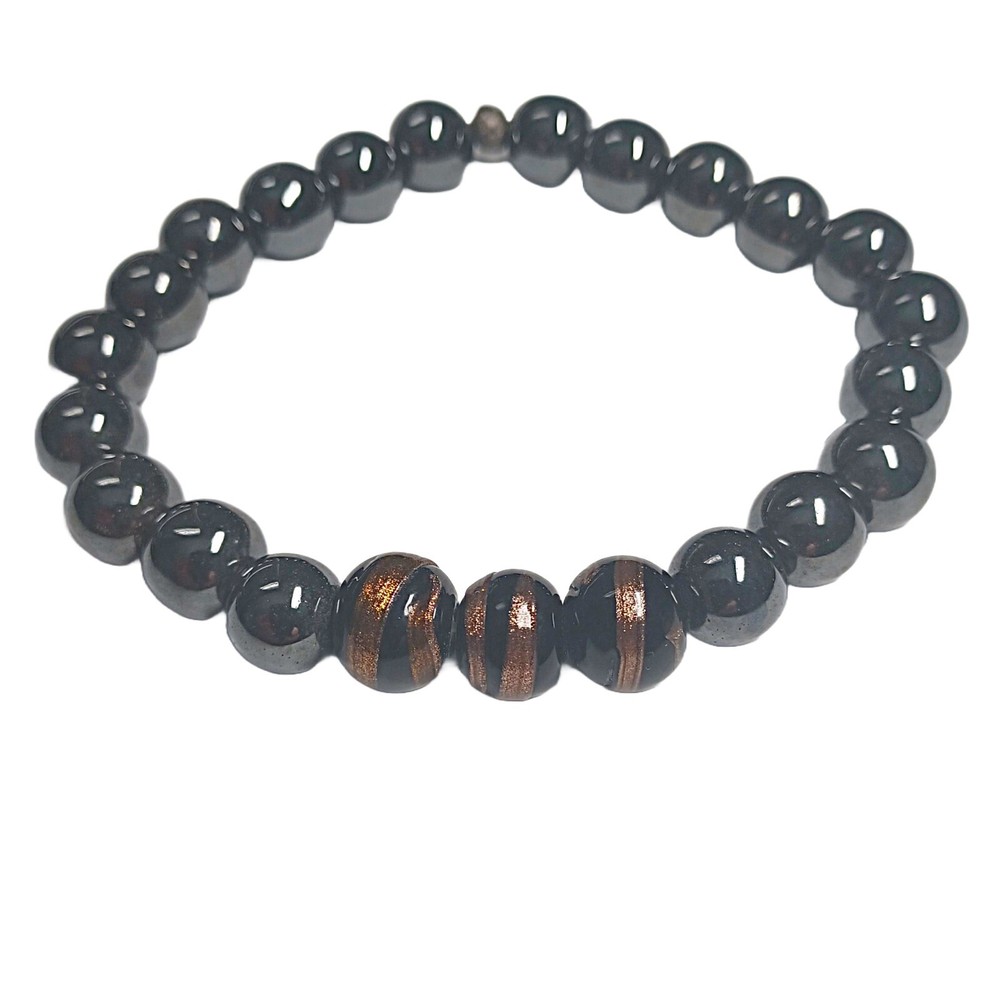 Chic Hematite Beaded Bracelet