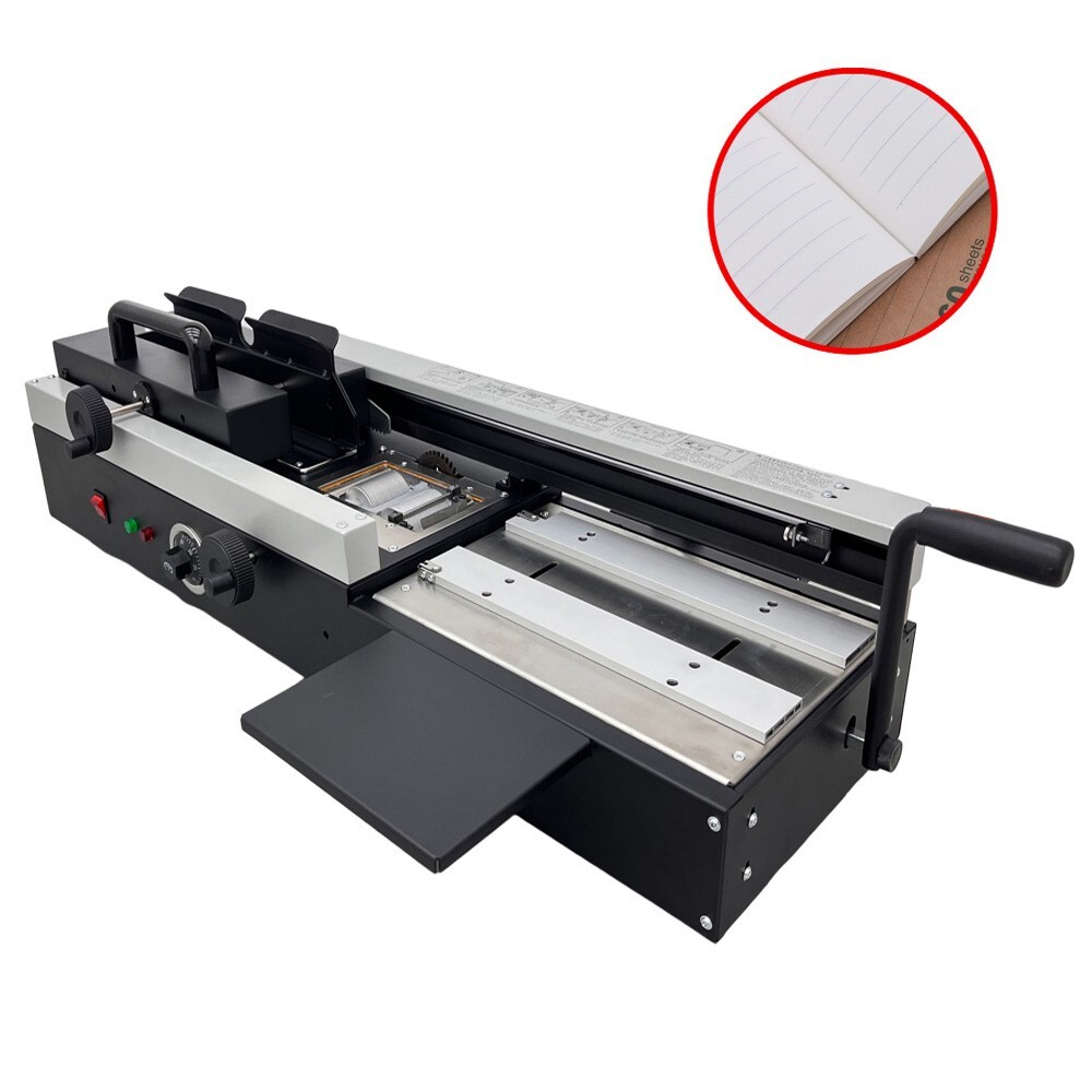 110V Wireless Hot Glue Book Binder A4 Heating Binding Machine 2Roller Applicator