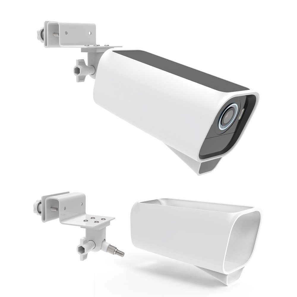 HOCALA Silicone Protective Case & Gutter Clamp Mount For EufyCam S3 Pro