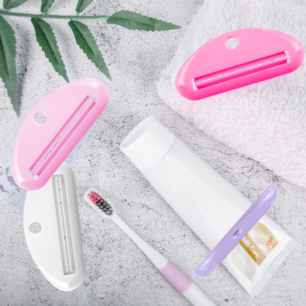 4 Pcs Toothpaste Squeezer,Plastic Tube Squeezer Corlorful
