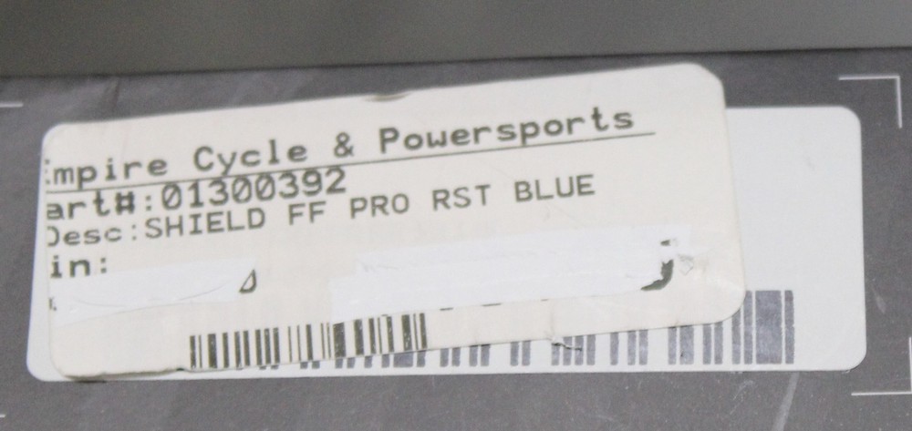 RIDEICON VISOR INSERT SHIELD PRO RST BLUE PART #01300392