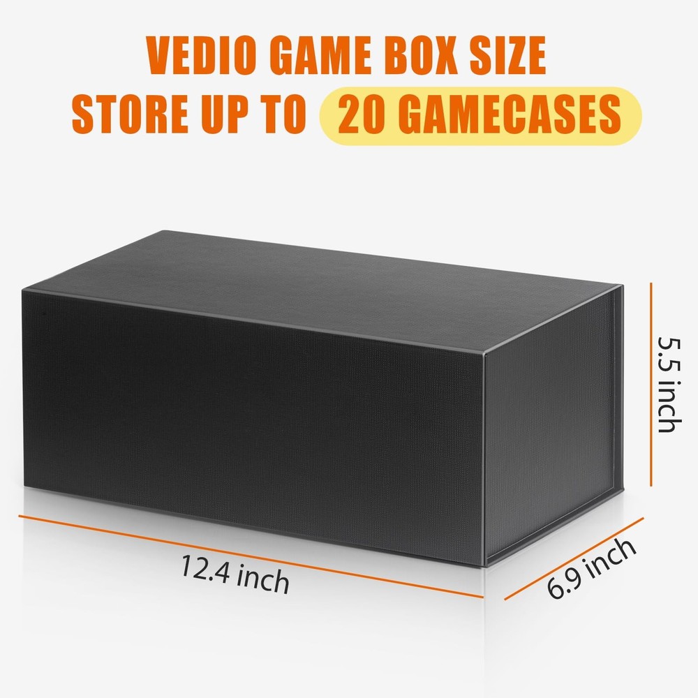 Video Game Storage Boxes, Blu-Ray Storage Boxes, Magnetic Video Game Box Prot...