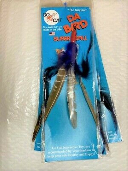 DA BIRD GO CAT FEATHER INTERACTIVE TOYS CAT NIP SUPER REFILL QUANTITY 1 FEATHER