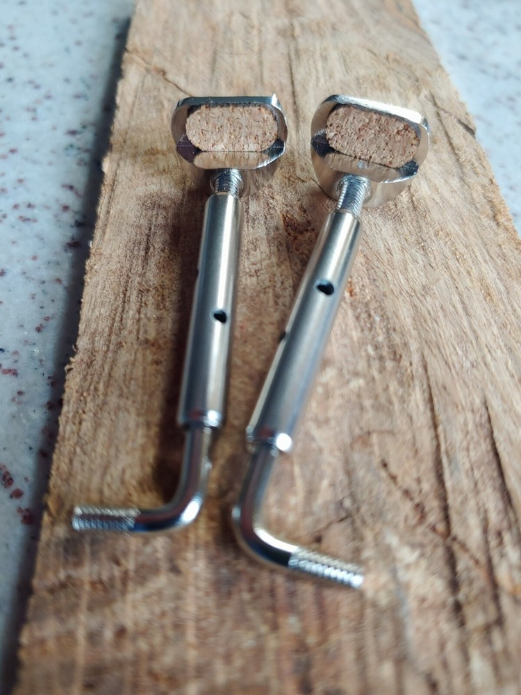 Split Single Mandolin Armrest Hardware Polished Chrome or Gold