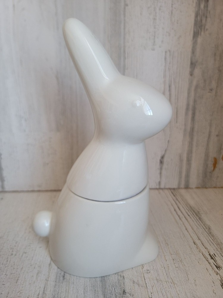 Easter bunny Candy Jar white home decor spring