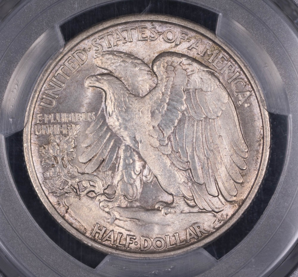 1917 S Half Dollars Liberty Walking PCGS MS-63 Reverse