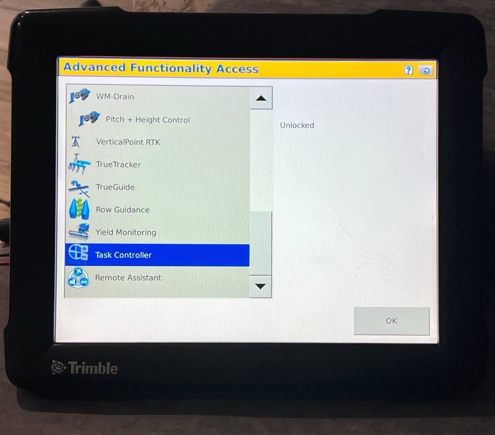 Trimble Fmx FM-1000 Display Task controller GLONASS