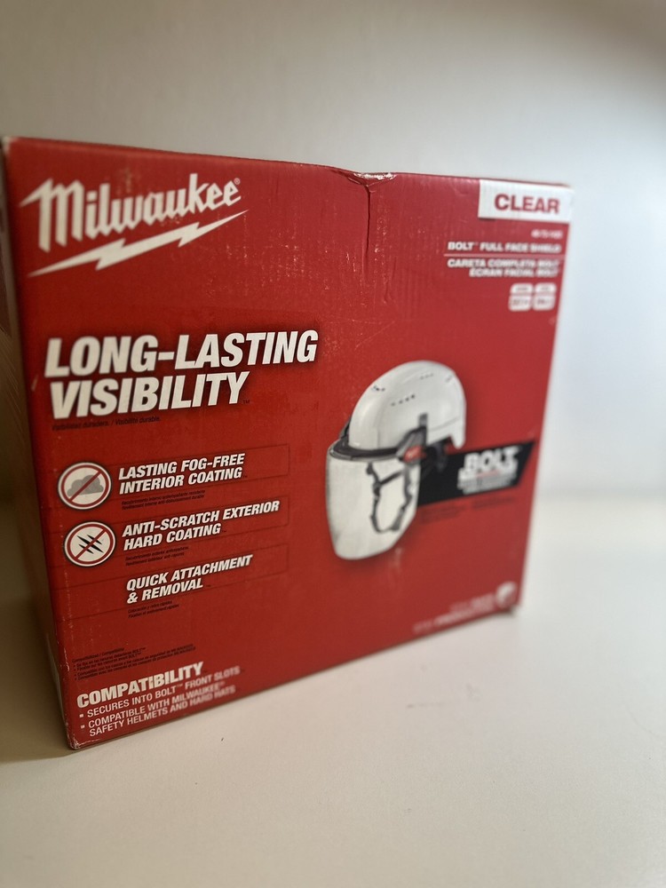 MILWAUKEE  CLEAR-BOLT FULL FACCE SHIELD #48-73-1420