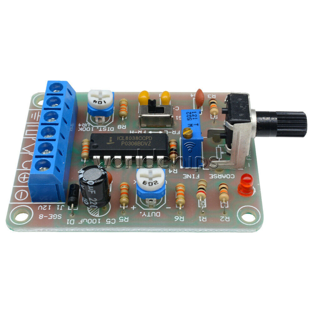Welded ICL8038 Signal Generator Board Sine Square Triangle Monolithic Function