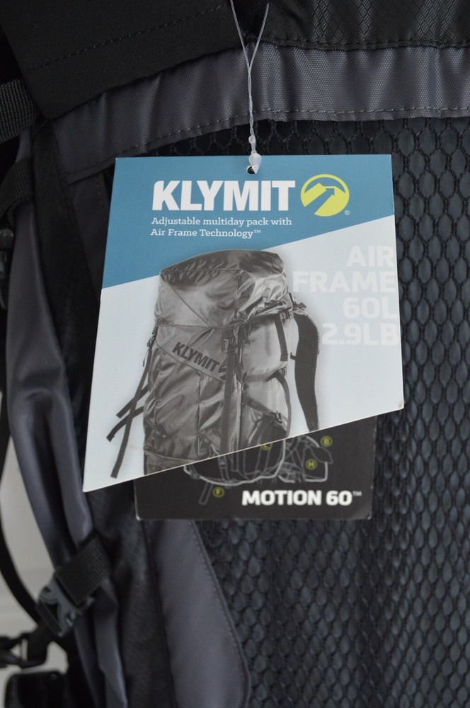 Klymit Motion 60 Air Frame 60L Backpack- NWT
