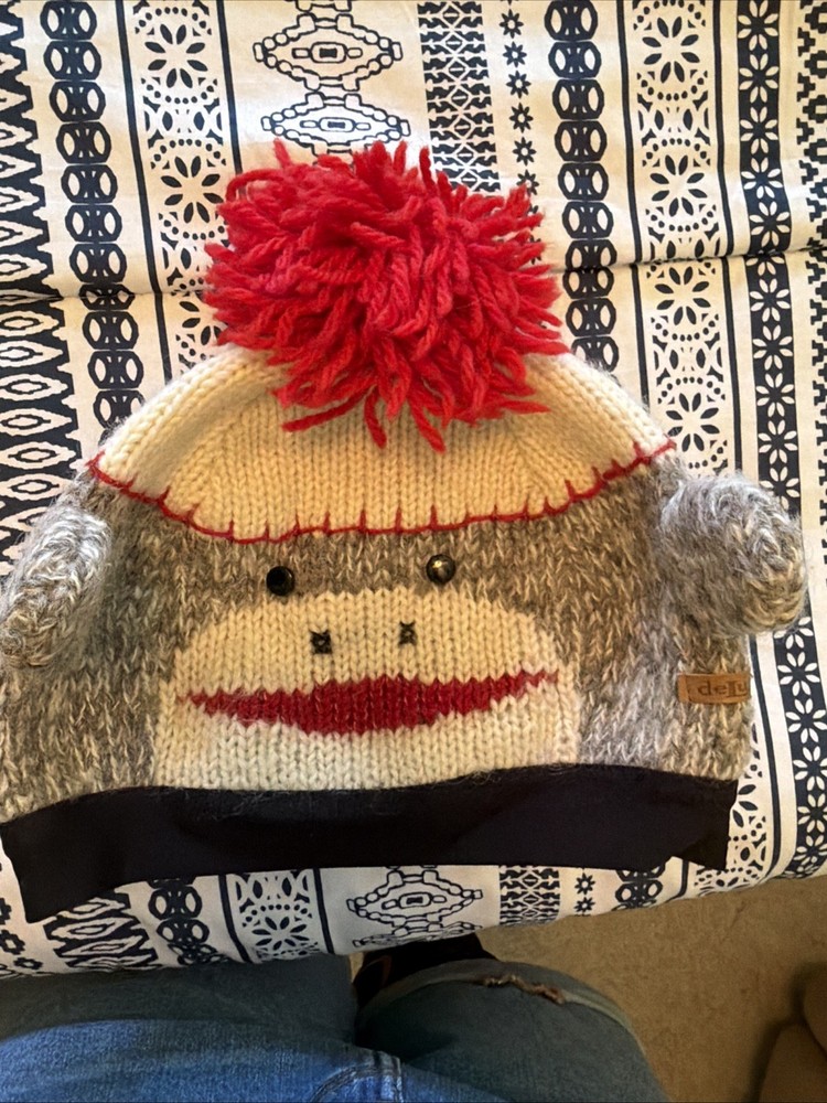 Sock Monkey Helmet Cover deLux