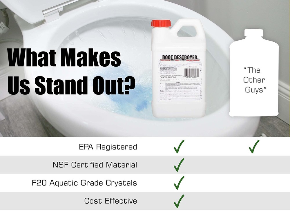 Root Destroyer - 5lbs - Killer for Sewer, Pipe & Drain Lines,