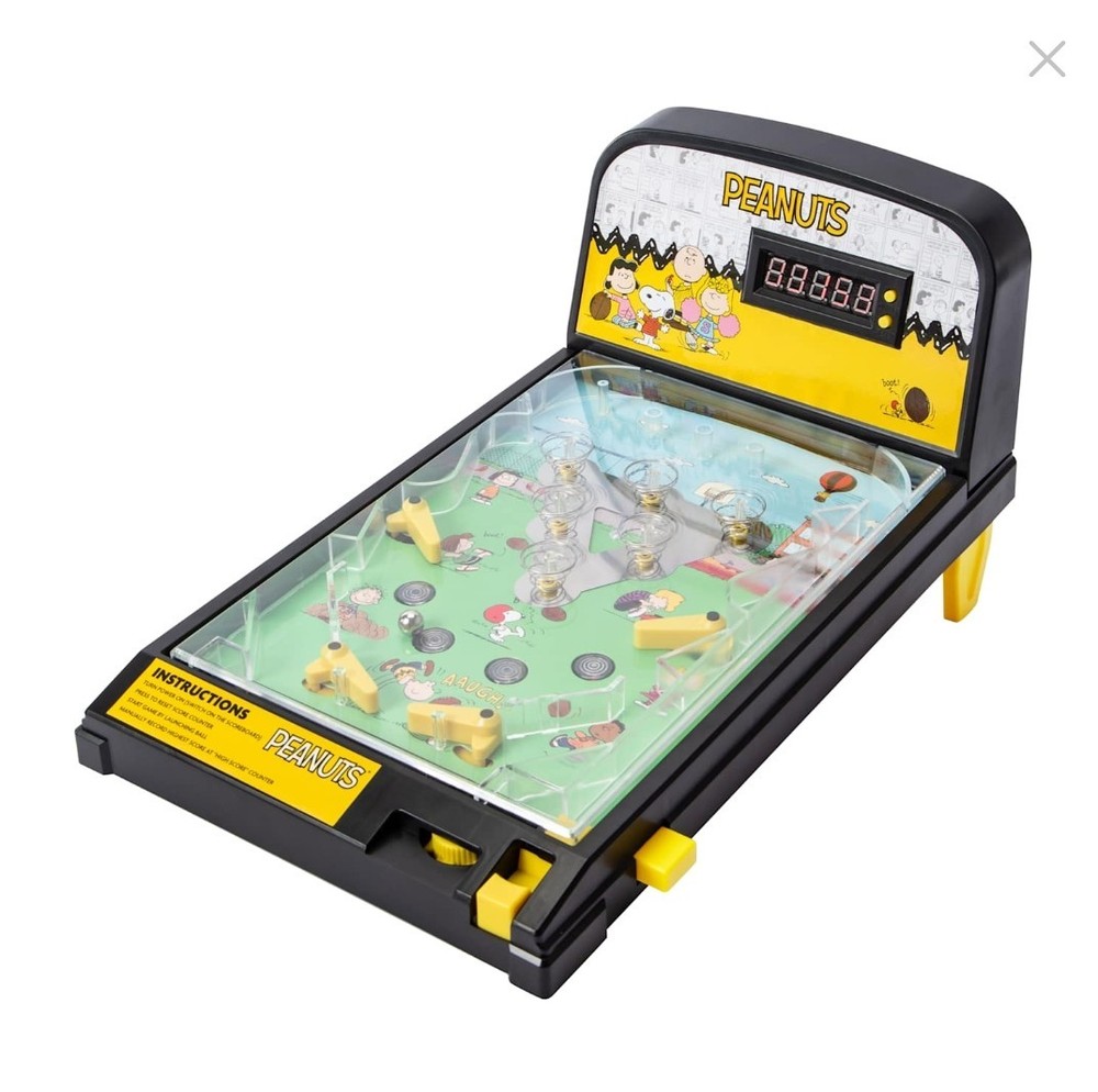 SNOOPY Electronic Arcade Game PINBALL Machine w/ Lights & Sound
