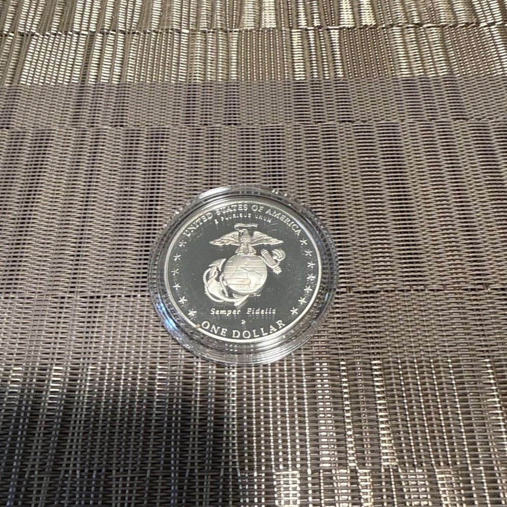 2005 Marine Corps 230th Anniversary Silver Dollar Proof