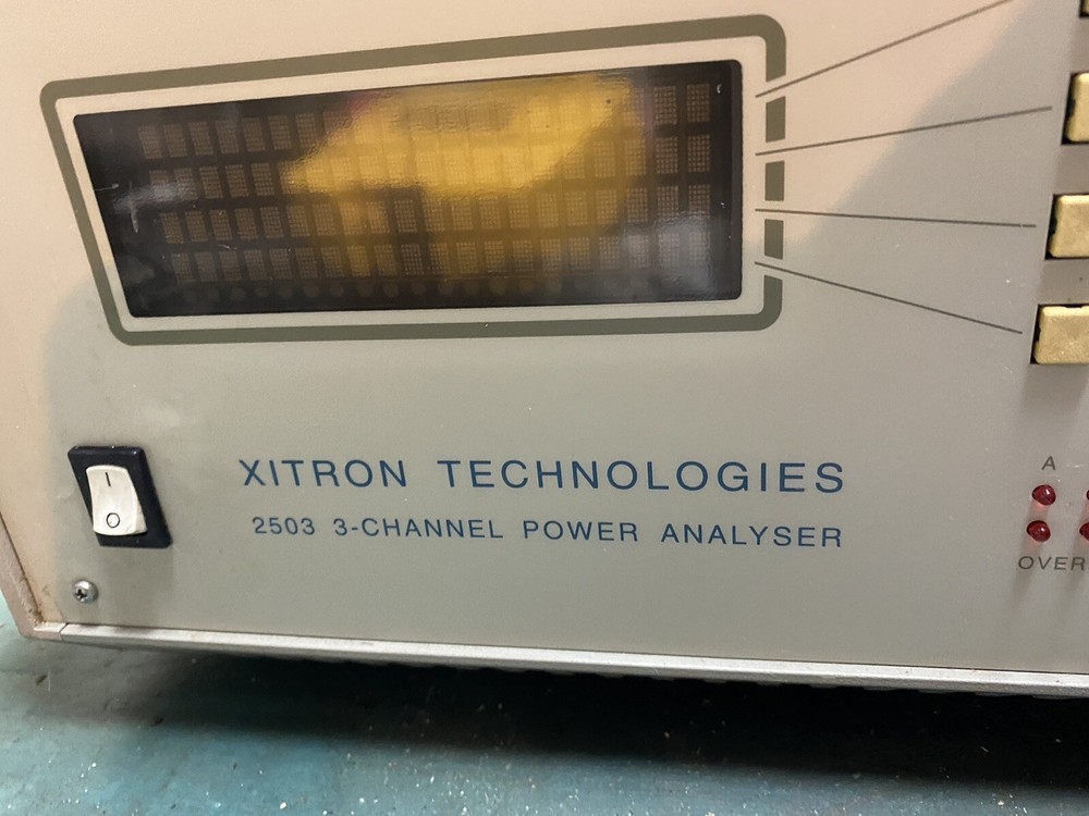 Xitron Technologies 2503 3 Channel Power Analyzer Read Description