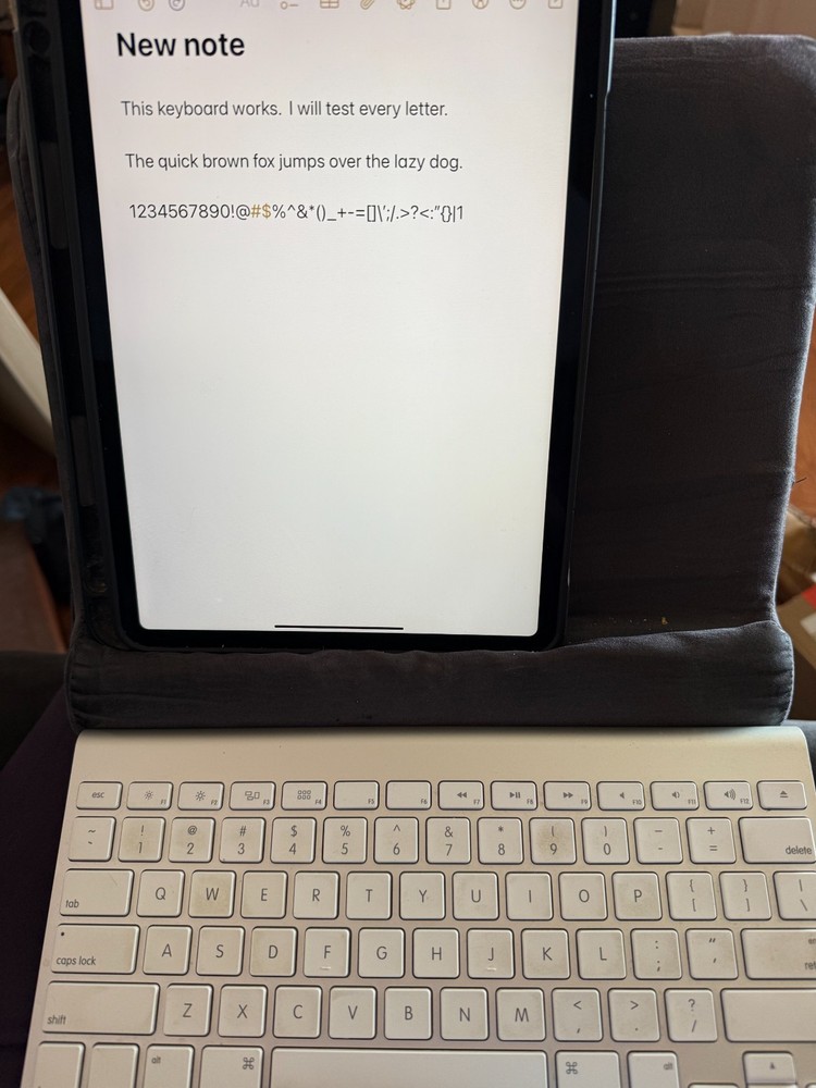 Original Apple A1314 Wireless Keyboard, silver, tested