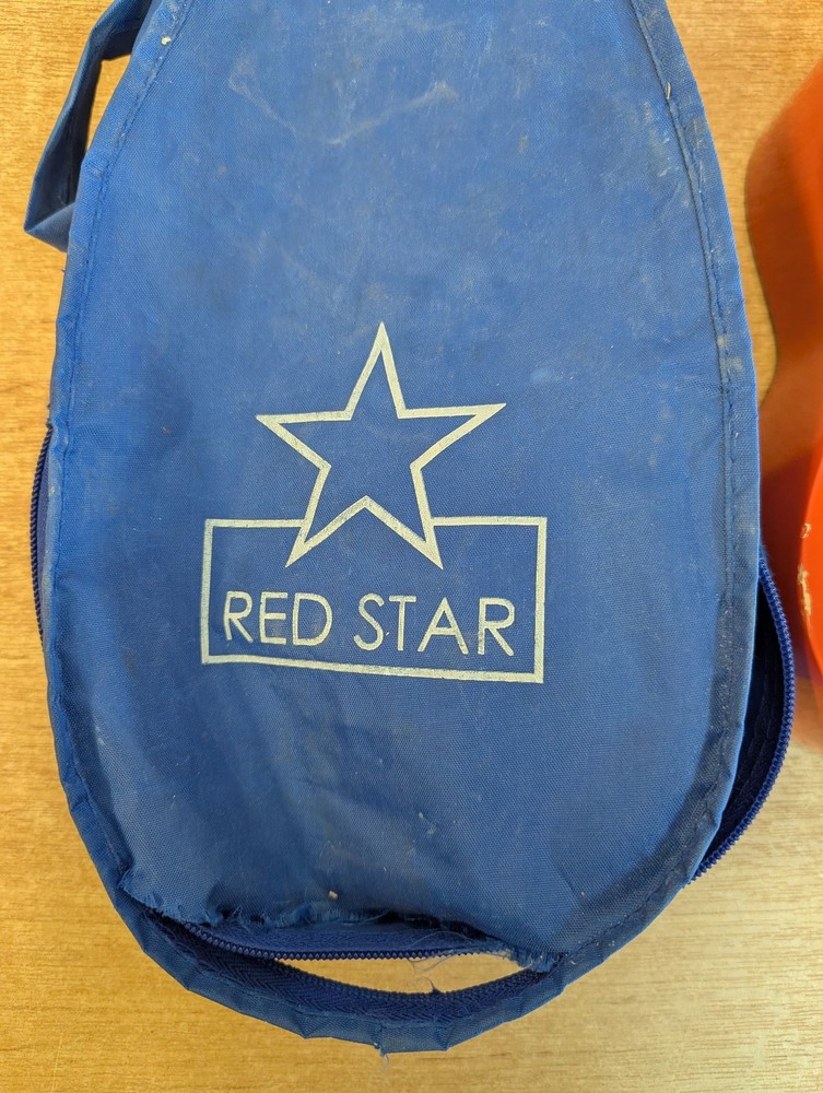 Octopus Soprano Ukulele Red with 4 Strings Includes Case for Beginners